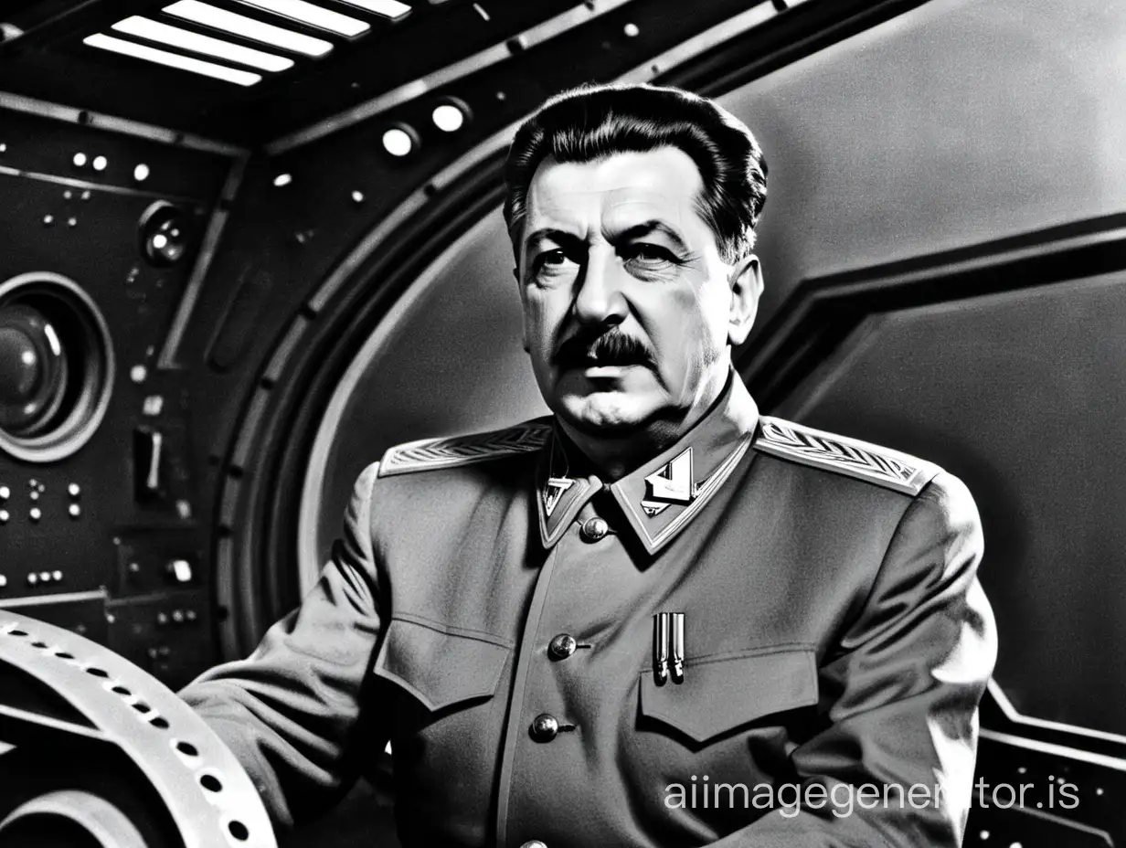 Stalin on a spaceship.