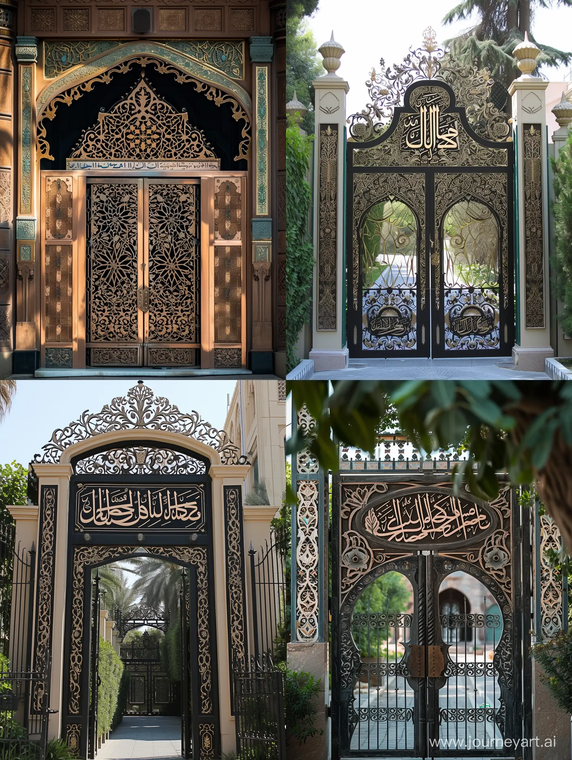 Ornate-Arabic-Gate-with-Kingdom-of-Saudi-Arabia-Inscription