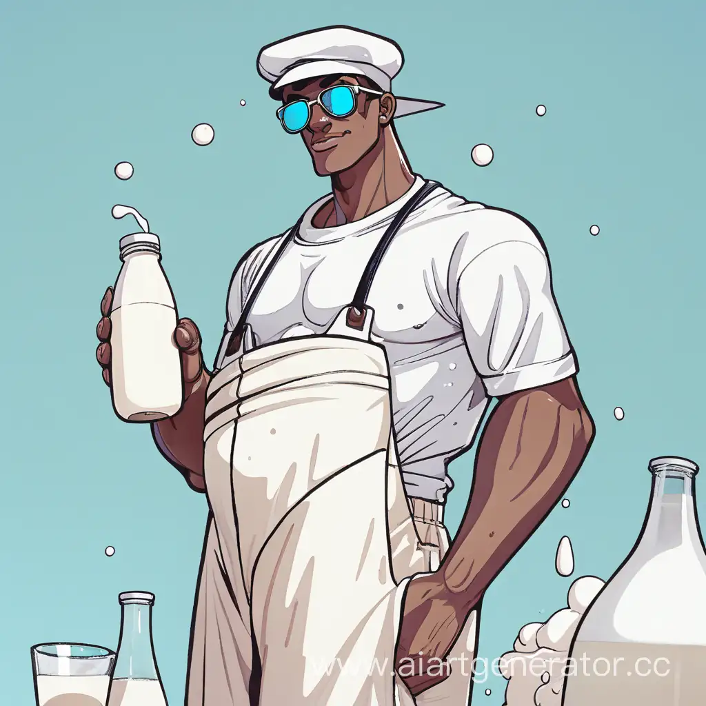 Chilled-Dairy-Delight-Stylish-Milkman-on-a-Cool-Adventure