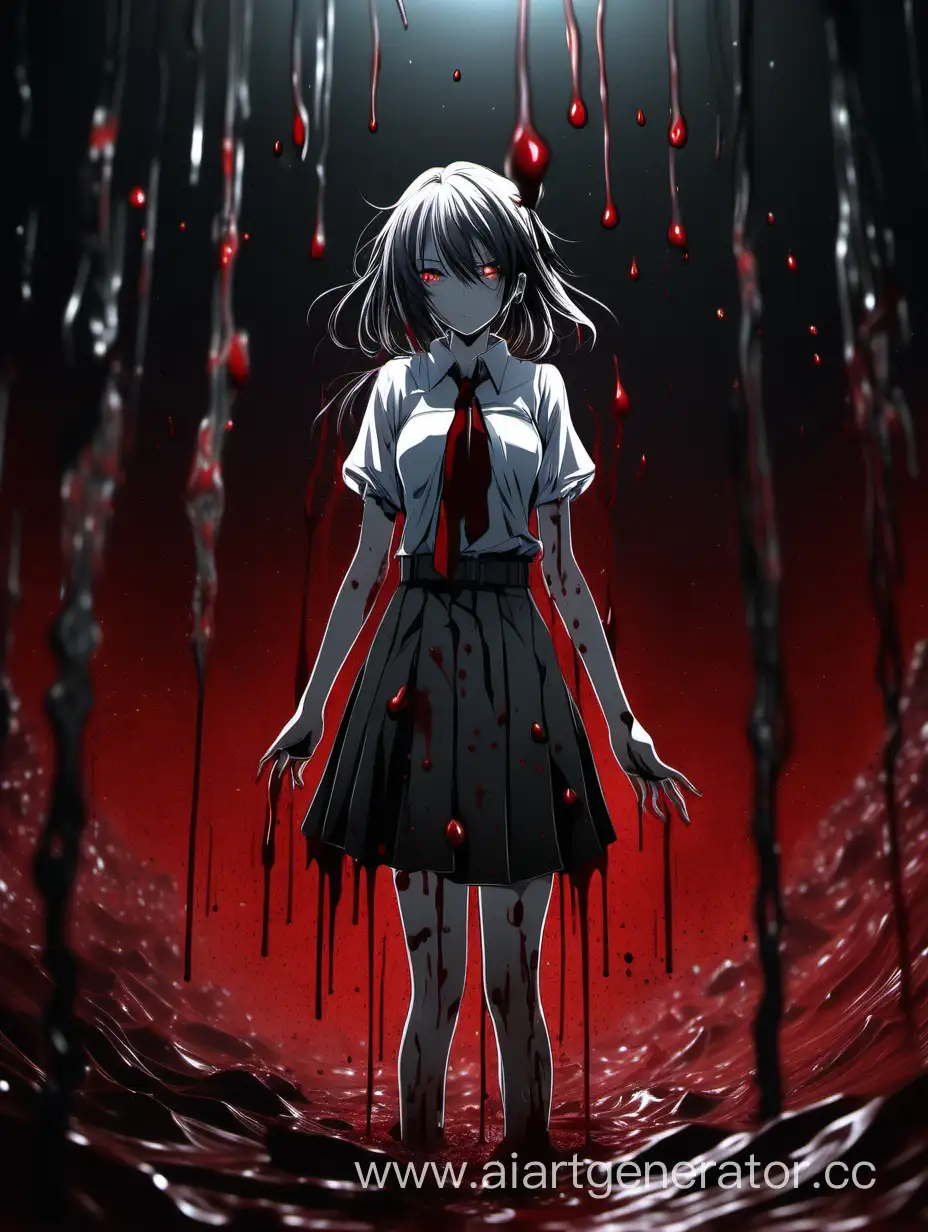 Mysterious-Anime-Girl-in-BloodFilled-Darkness