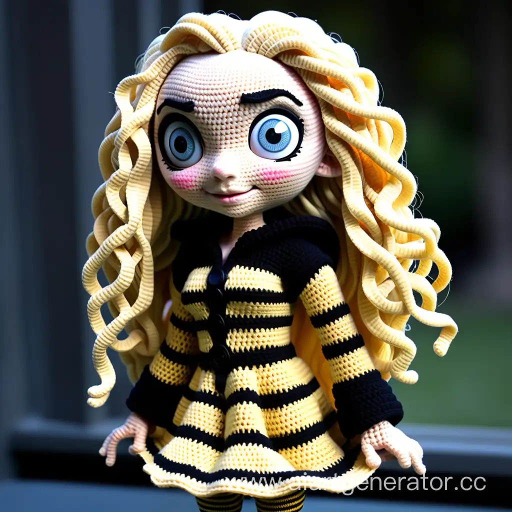 Handcrafted-Luna-Lovegood-Doll-in-Enchanting-Bee-Attire