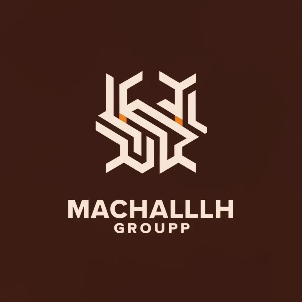 a logo design,with the text "MACHALLAH GROUP", main symbol:MG,Moderate,clear background