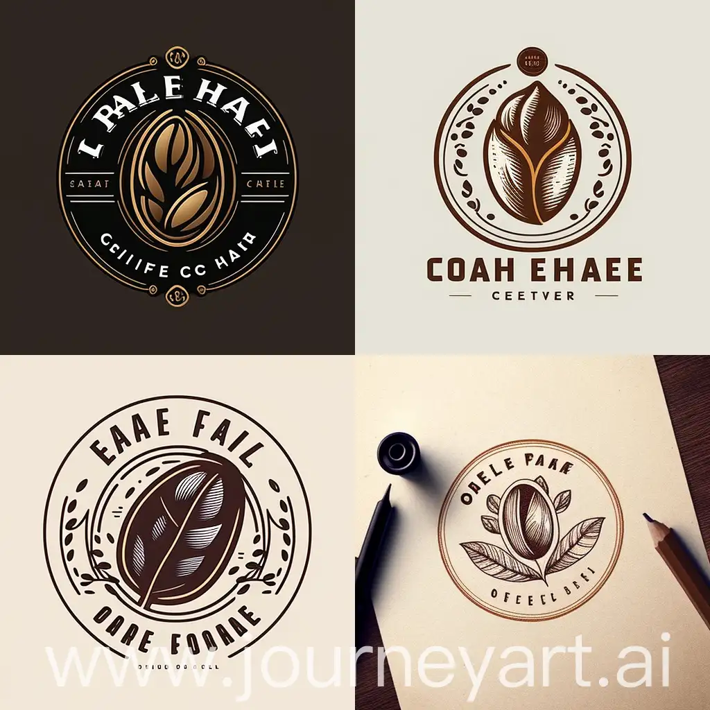 нарисуй кофейное зерно для логотипа кофейни
в минимализме 
