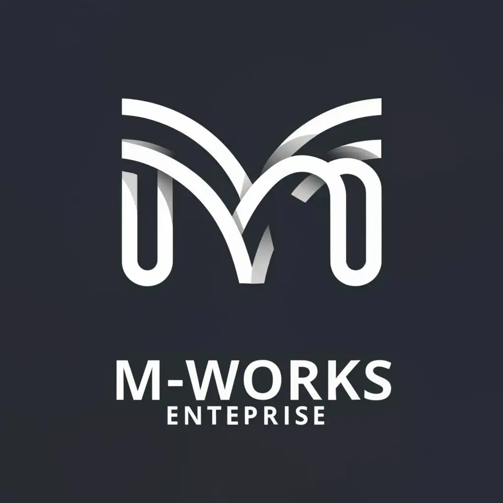 a logo design,with the text "M-Works Enterprise", main symbol:Letter M,Moderate,clear background