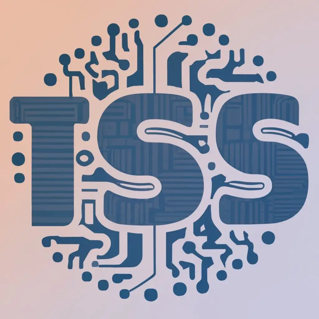 logo, TS, created from merging technology icons, technology look and feel, blue, white, electronic circuit watermark, with the text "Technology Services", typography, be used in Technology industry