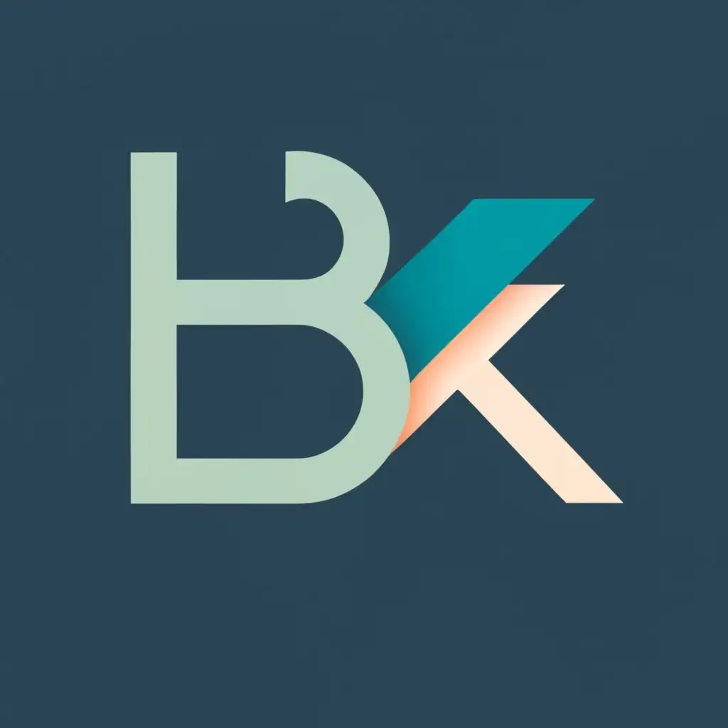 logo, Merge, with the text "BK", typography, be used in Internet industry
