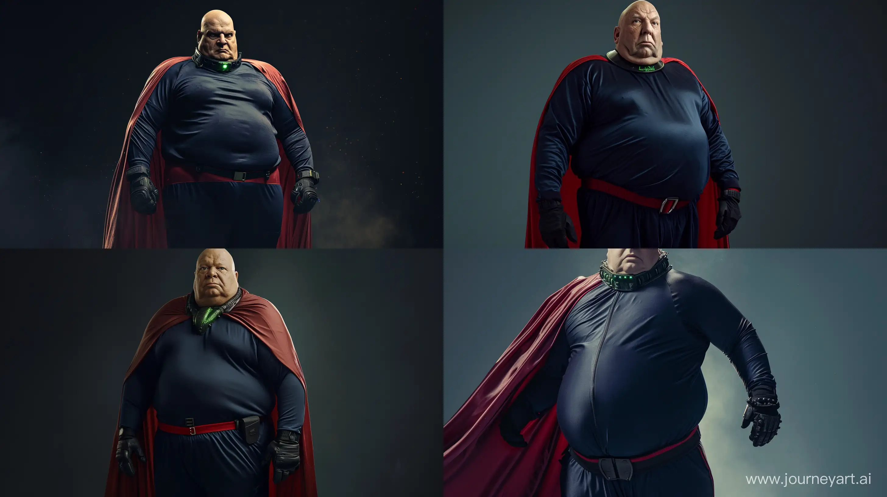 Elderly-Superhero-in-Stylish-Red-Silk-Cape-and-Navy-Tracksuit