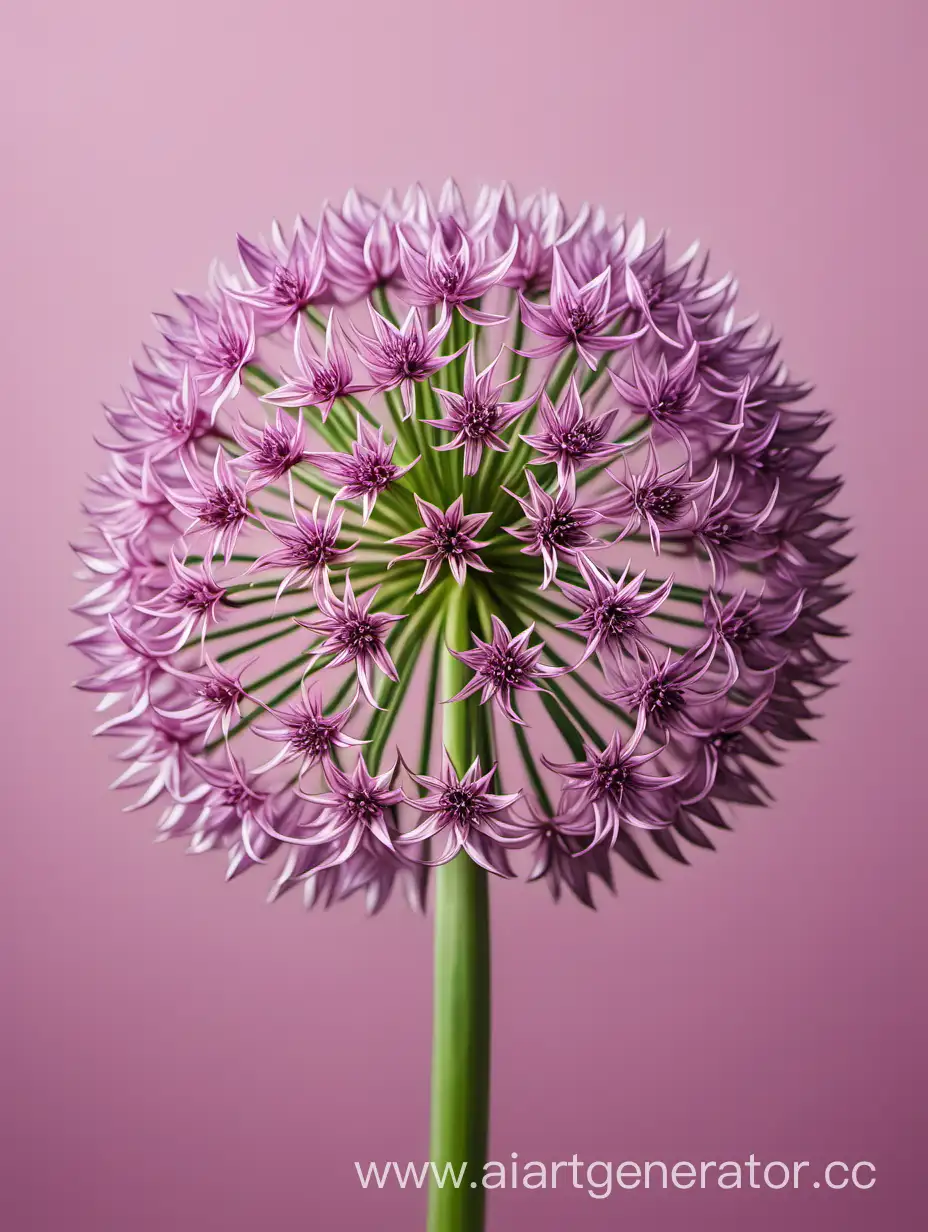 Allium 8k with details light pink background