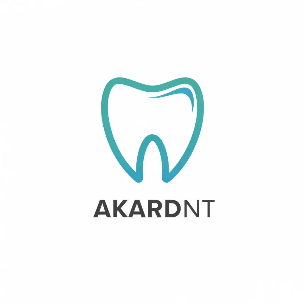 a logo design,with the text "AskarDent", main symbol:tooth,Minimalistic,be used in Medical Dental industry,clear background