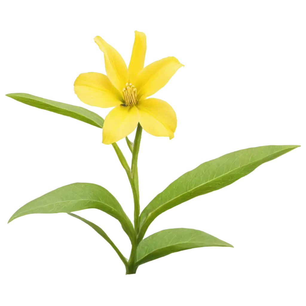 Oenothera-Rhombipetala-Yellow-Flower-PNG-Stunning-Floral-Illustration-for-Digital-Projects