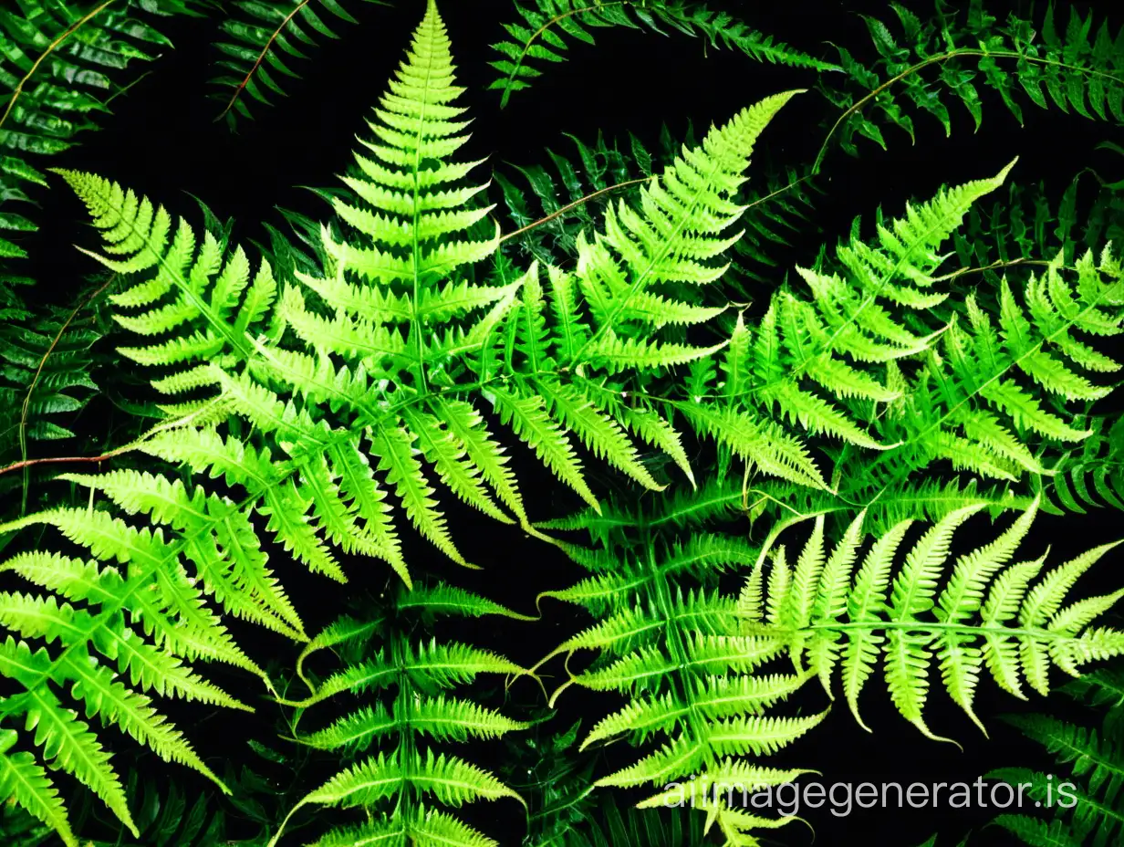 Lush-Fern-and-Holly-Plant-Vibrant-Green-Foliage-in-Nature