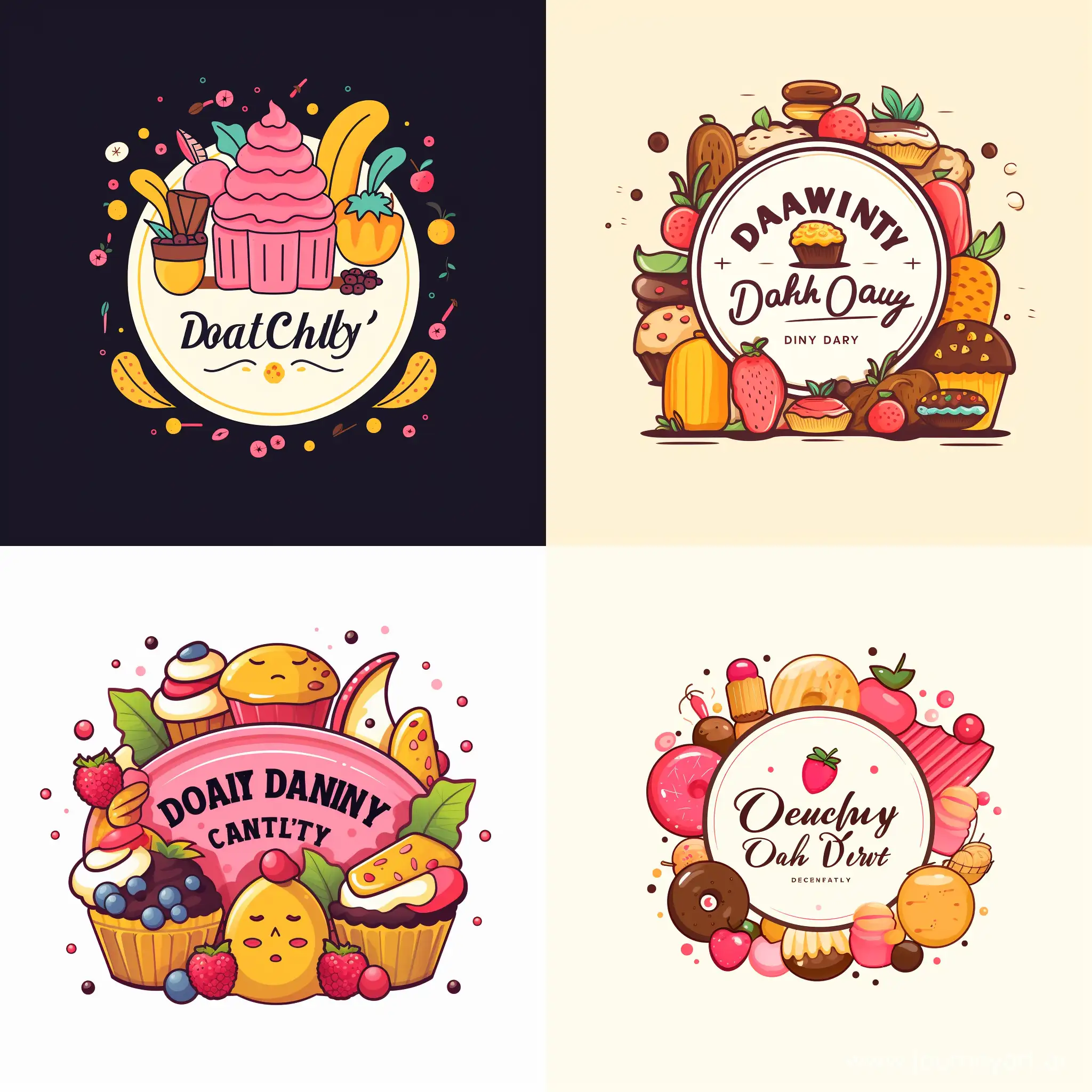 do candy,cookie,donuts,bakery,sweet fruit,ice cream logo