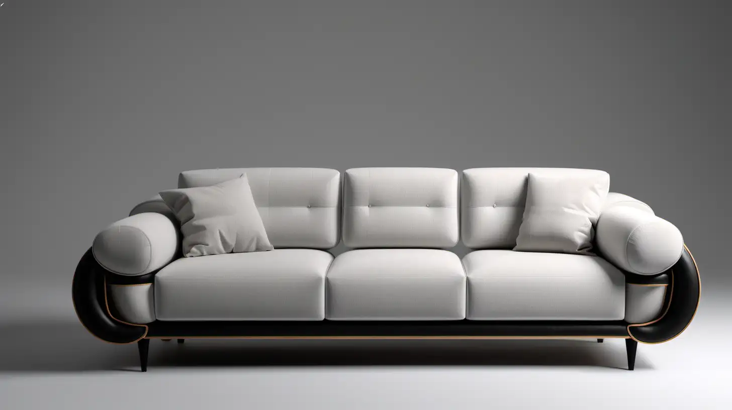 Modern Italian ThreeSeater Sofa with Mechanical Features and Minimalist Design