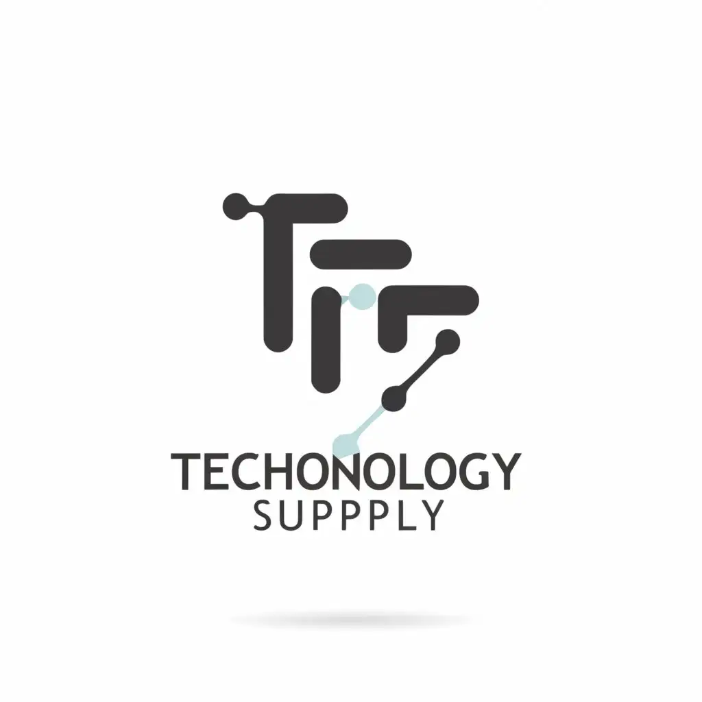 LOGO-Design-For-Technology-Supply-TF-Symbol-in-a-Moderate-Style