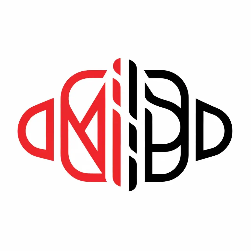 a logo design,with the text "mind", main symbol:RED AND BLACK TEXT Logo,Moderate,clear background