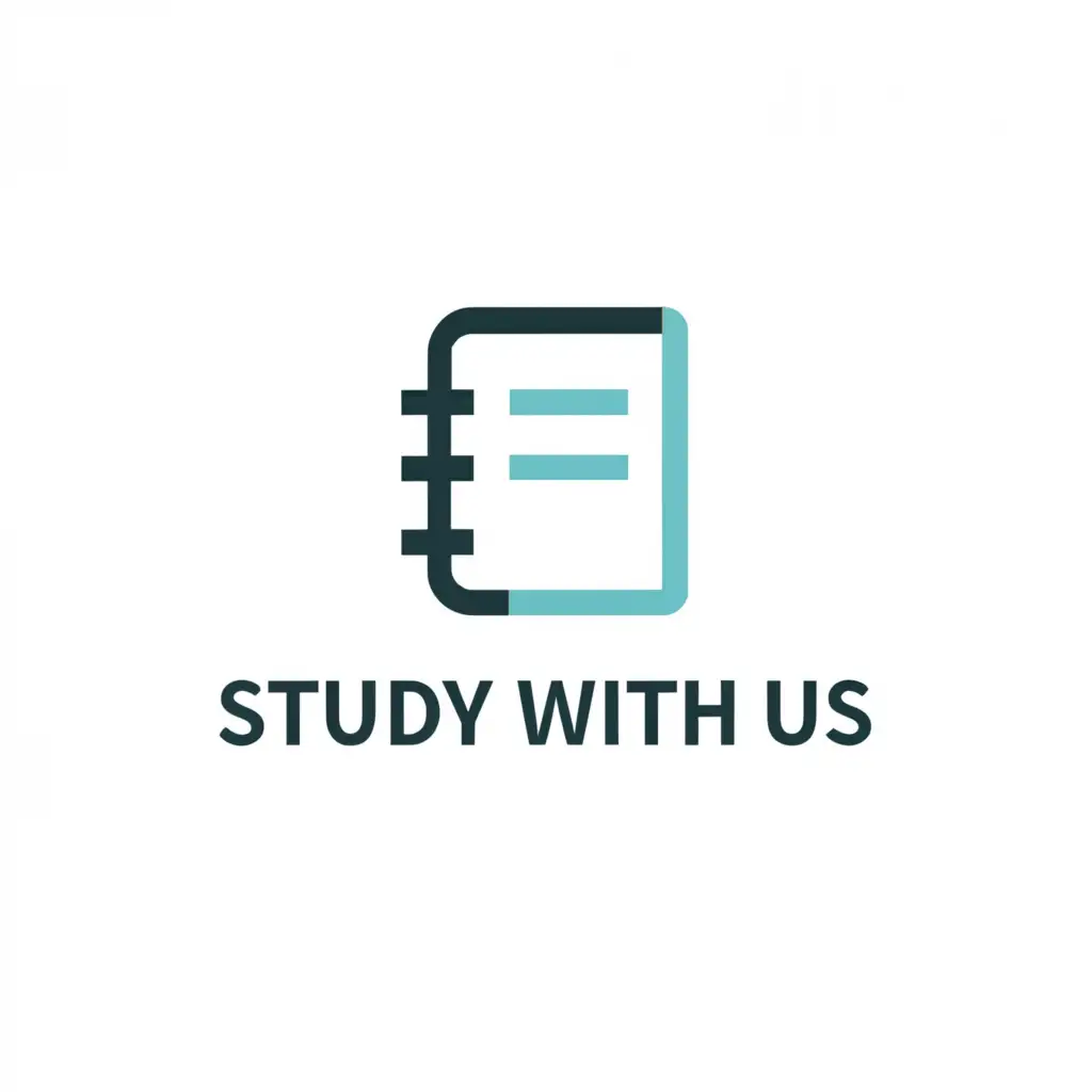a logo design,with the text "Study With Us", main symbol:planner,Minimalistic,be used in Education industry,clear background