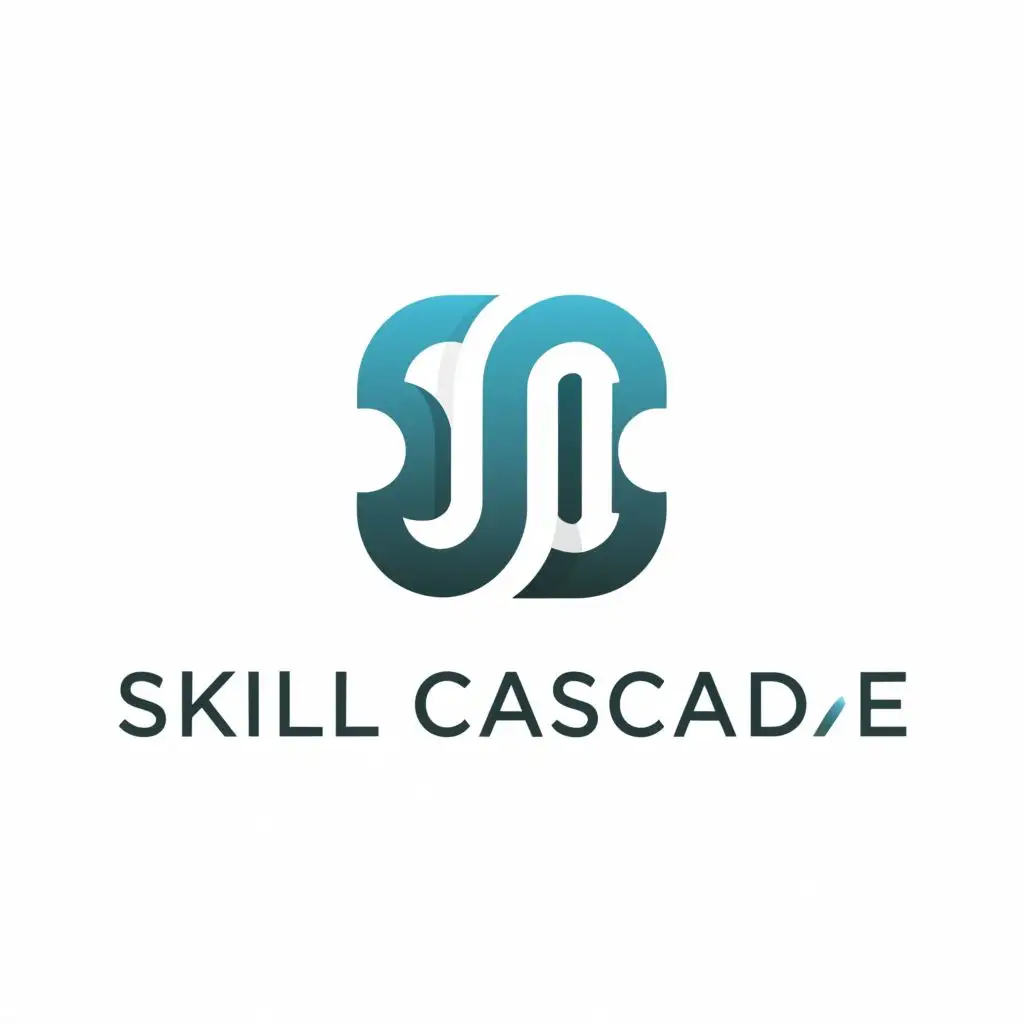 a logo design,with the text "Skill Cascade", main symbol:SC,Moderate,clear background
