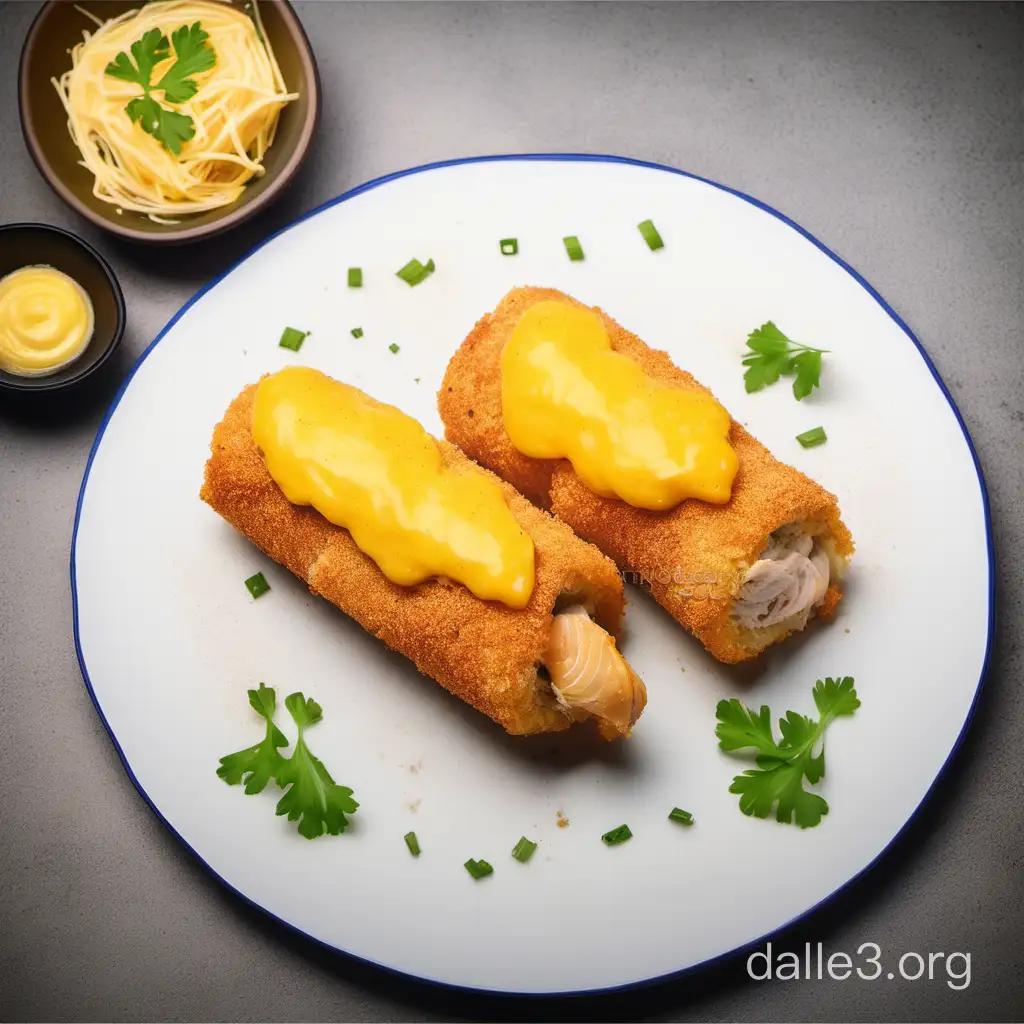 Delicious Chicken Roll Recipe CheeseStuffed and Crispy Breadcrumb