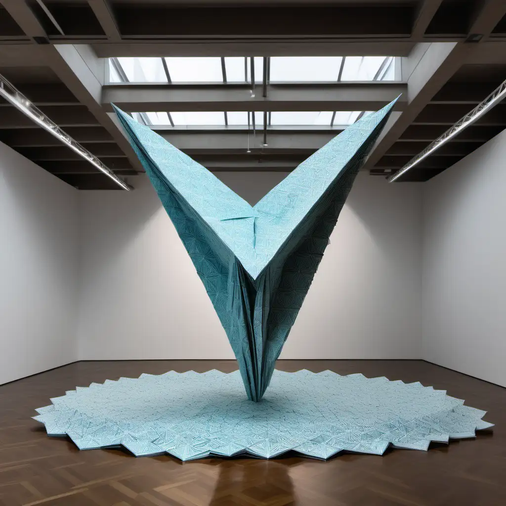 Immersive Bea Szenfeld Origami Exhibition with Stunning Paper Sculpture