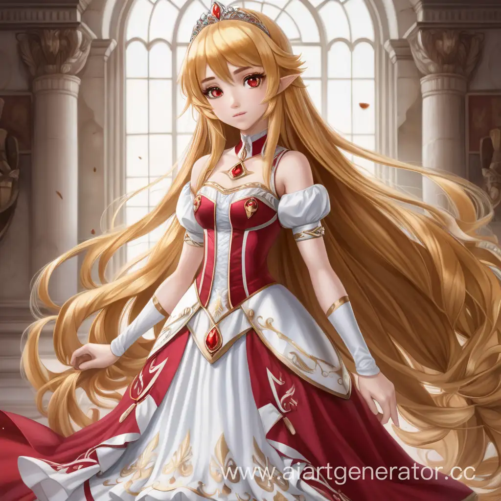 Enchanting-Princess-Aria-Rosen-in-Golden-Attire