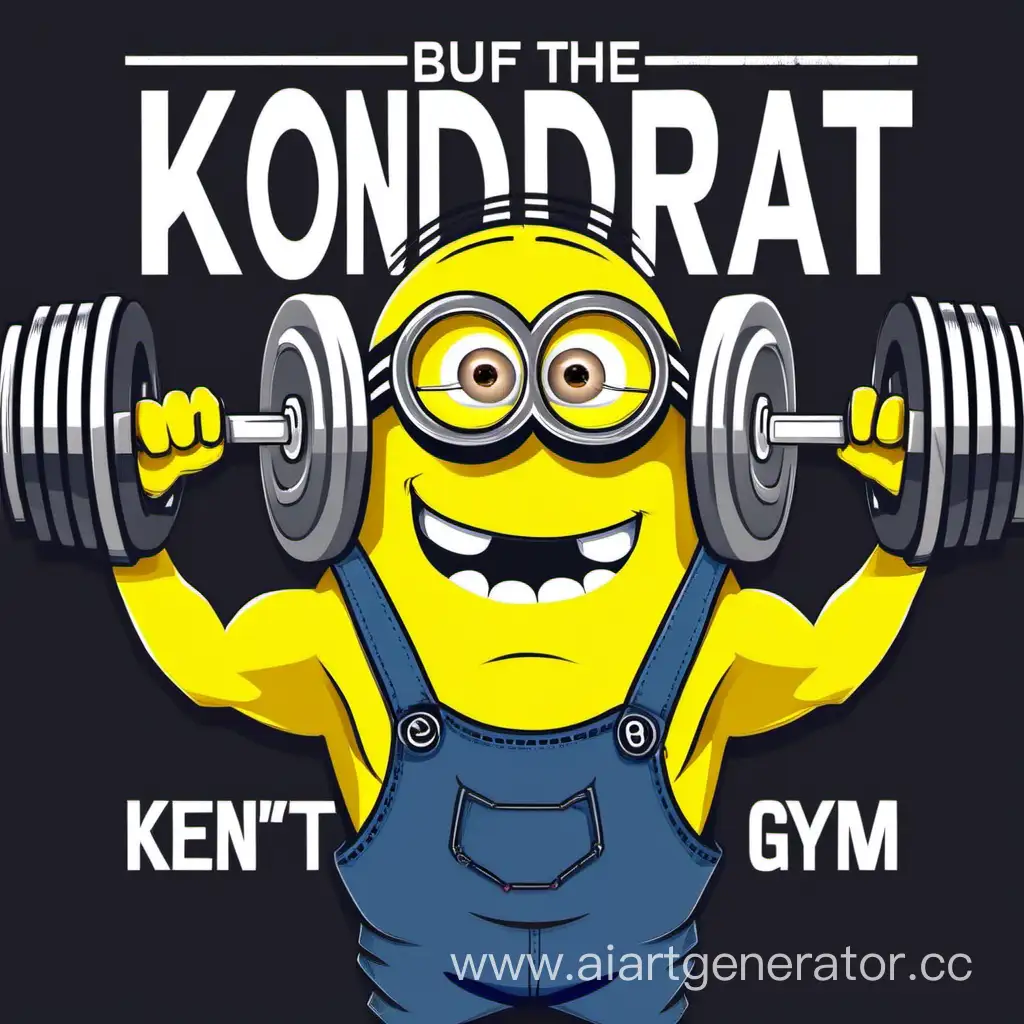 Muscular-Minion-Working-Out-in-Kondrat-Branded-Gym-Shirt