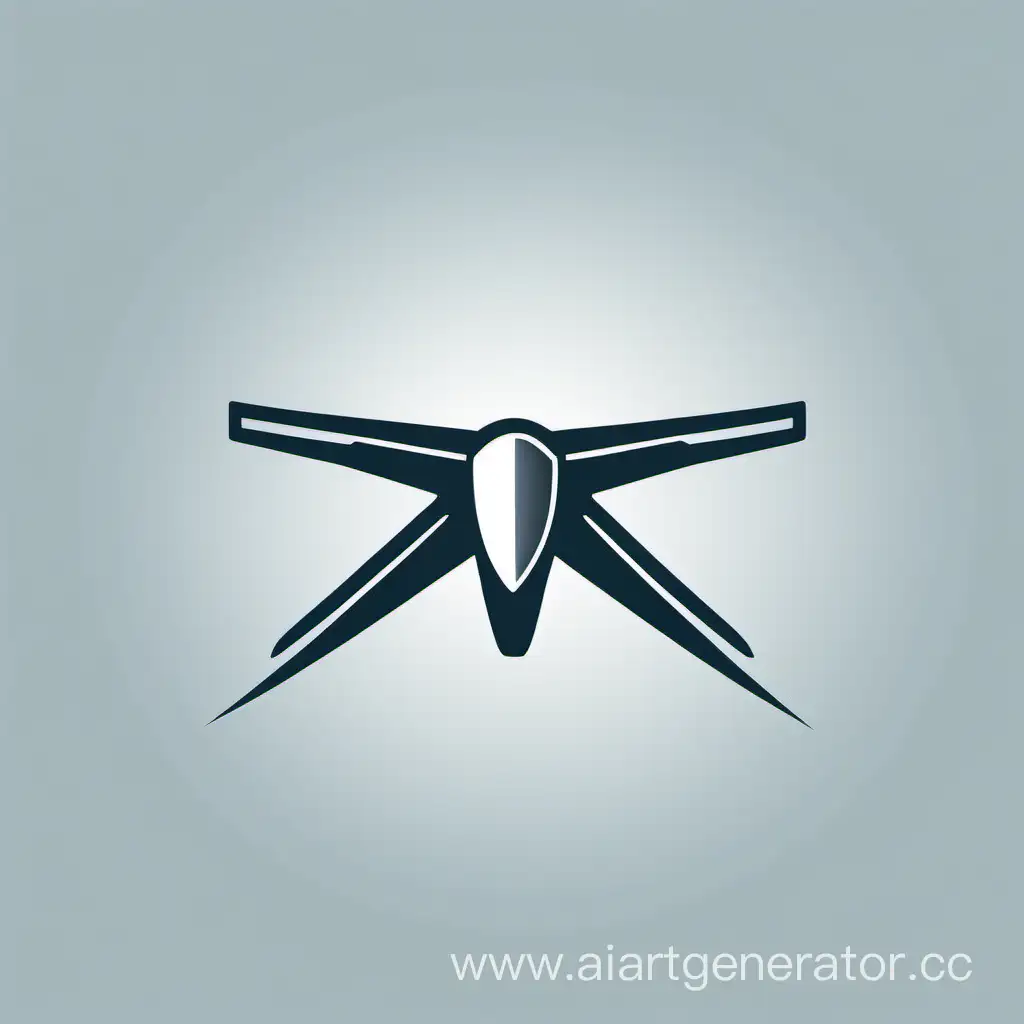 Создай логотип компании по обучению управлением беспилотных летательных аппаратов, в стиле минимализм.