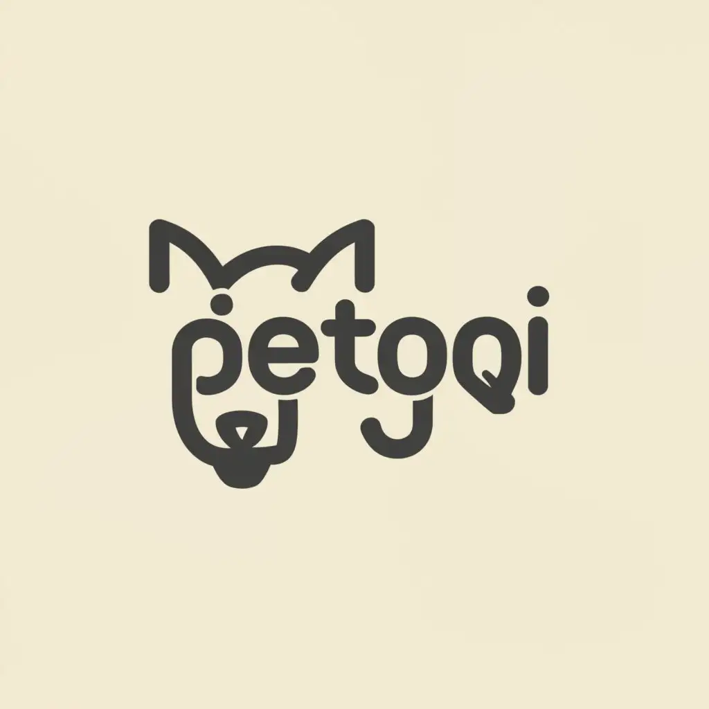 a logo design,with the text "PetQI", main symbol:pet,Moderate,be used in Animals Pets industry,clear background