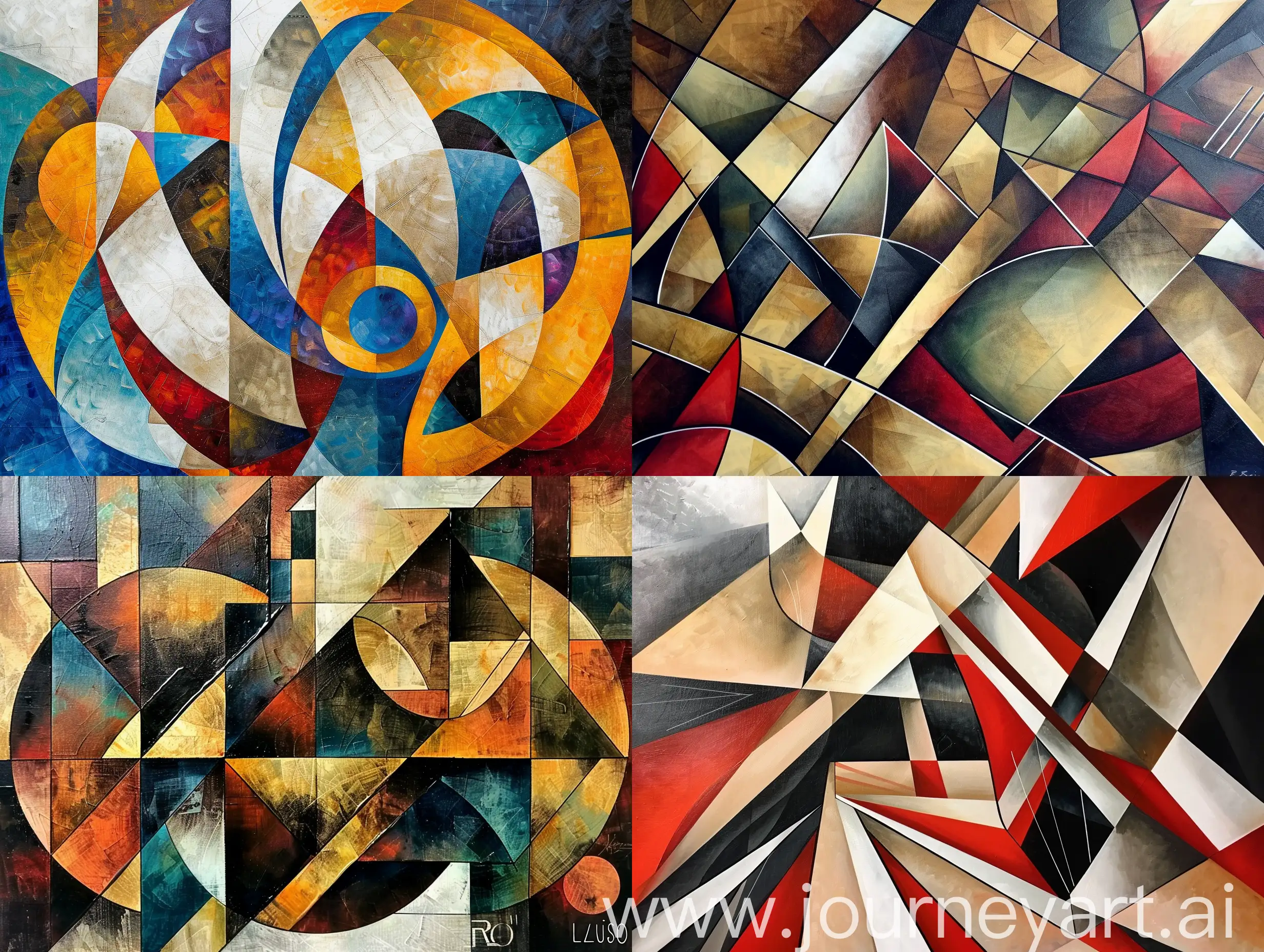 an art deco painting by Luis Royo, behance contest winner, geometric abstract art, art deco, angular, cubism
