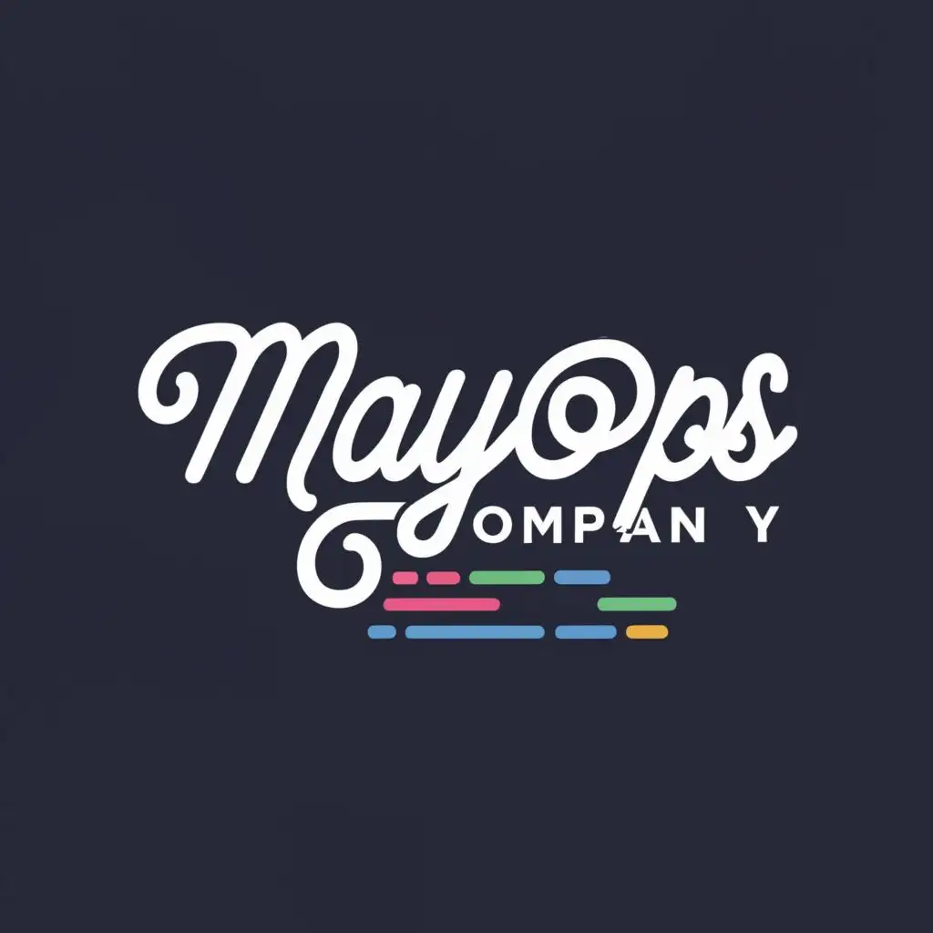 logo, Mayops company, with the text "Mayops company", typography, be used in Entertainment industry