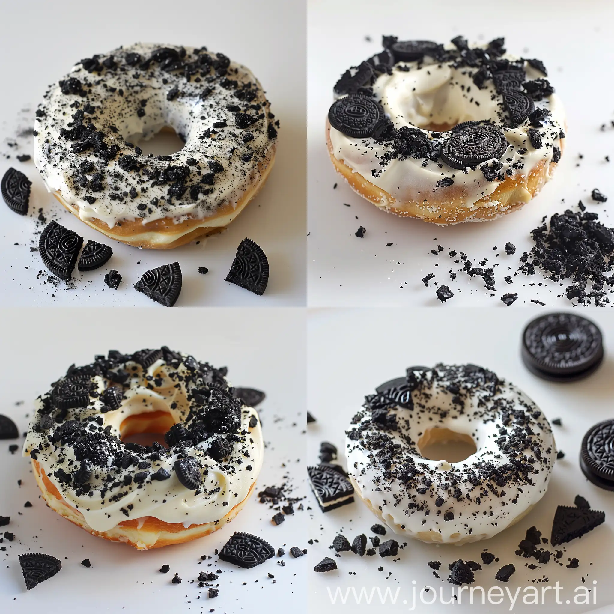 Decadent-Oreo-Cookie-Donut-with-Luscious-White-Cream