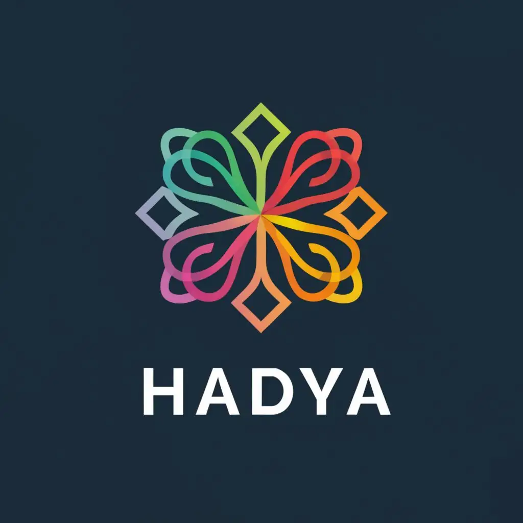 a logo design,with the text "HADYA", main symbol:Abstract