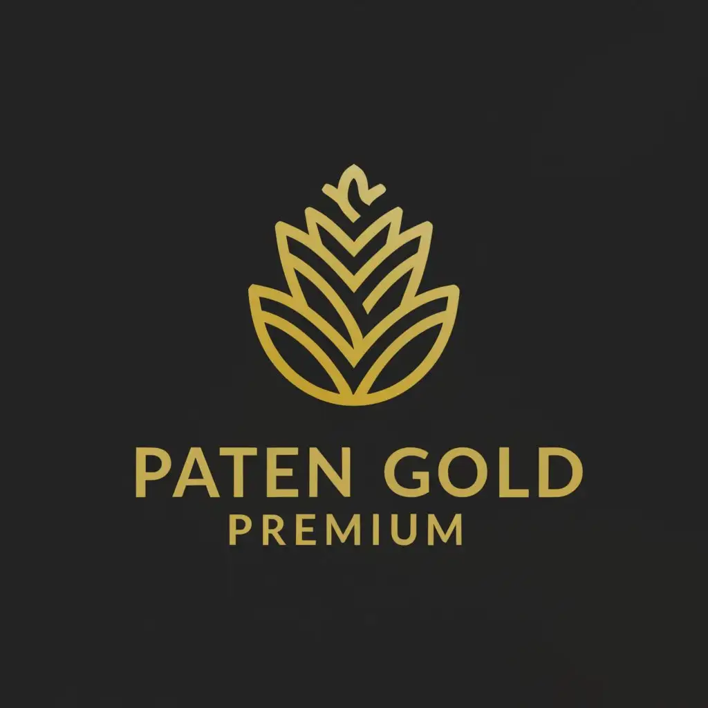 a logo design,with the text "paten gold premium", main symbol:agriculture,Moderate,clear background