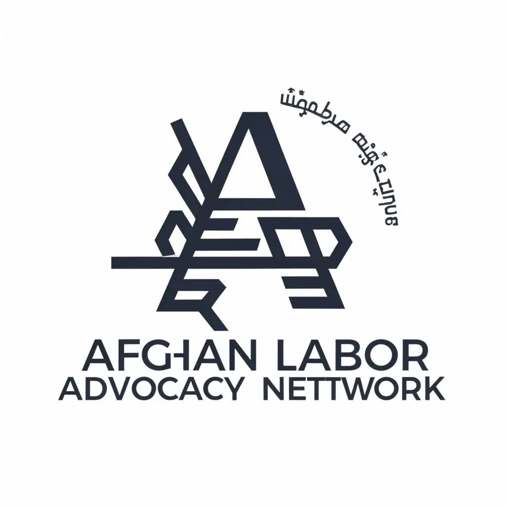 a logo design,with the text "Afghan Labor Advocacy Network", main symbol:Letter,Minimalistic,be used in Legal industry,clear background
