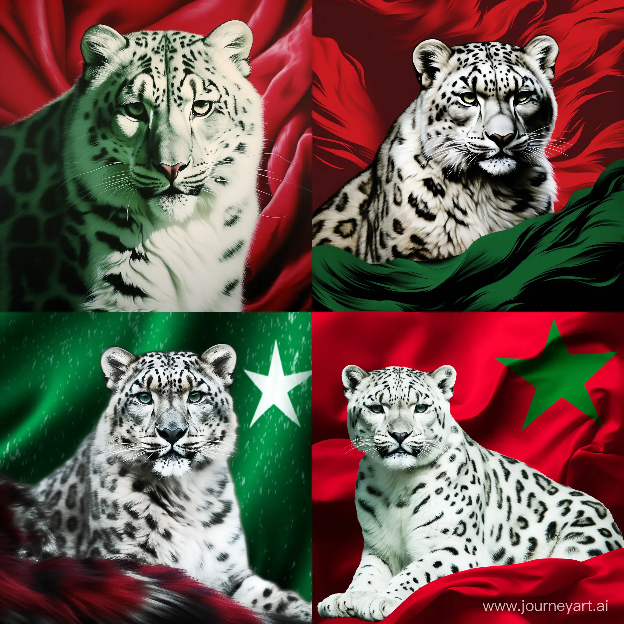 Peoples-Tatar-Republic-Flag-with-White-Snow-Leopard