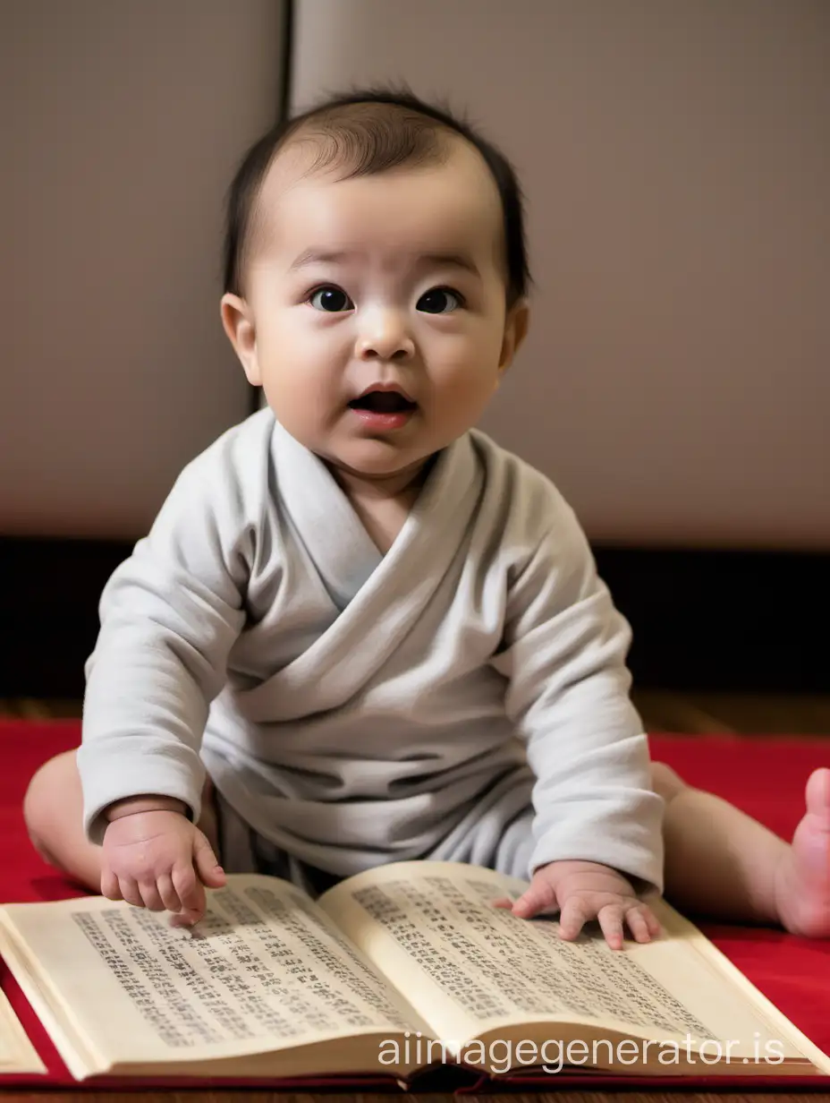 A genius baby who was able to memorize the Heart Sutra at just 6 months old