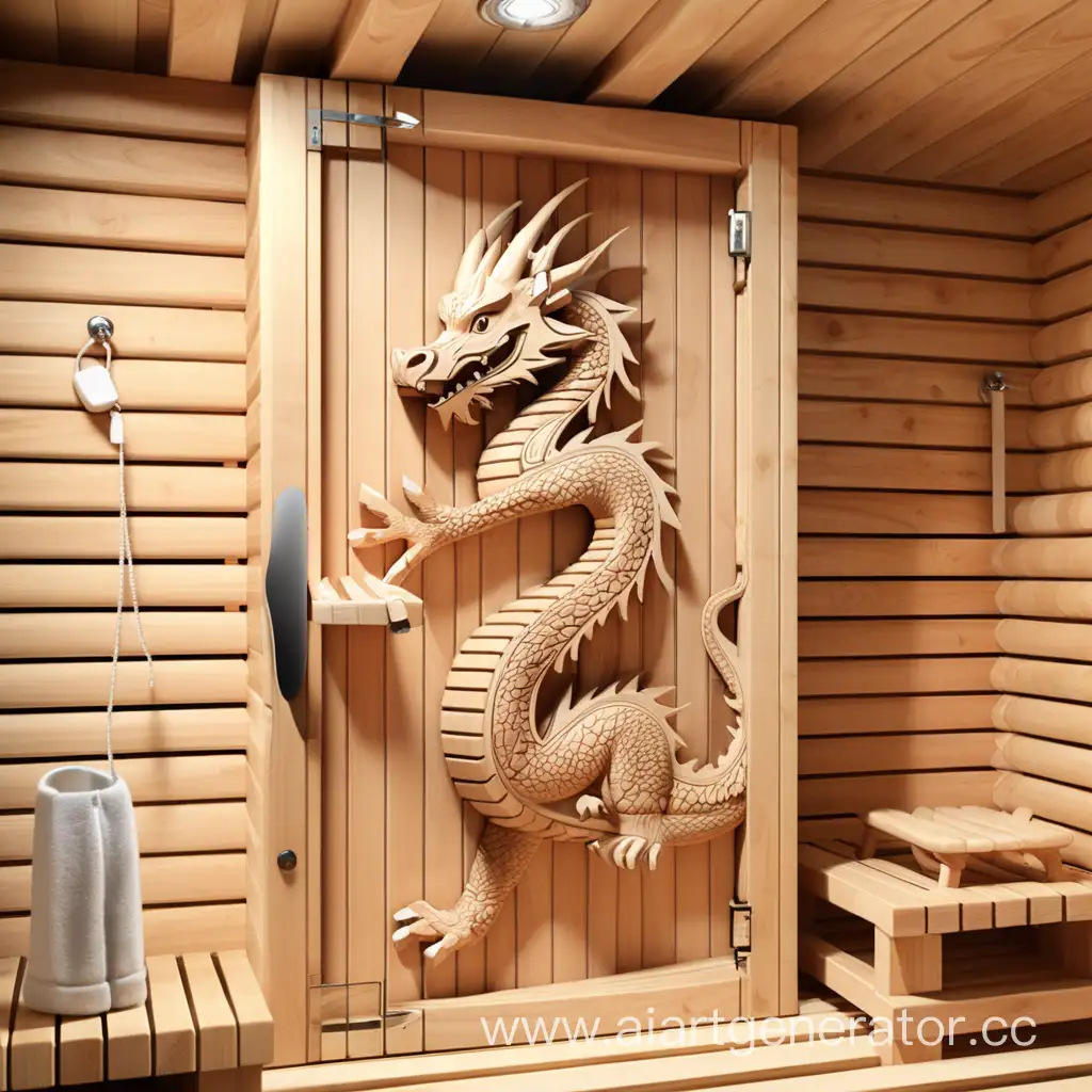 добрый дракон 3D фрезеровка вешалка для бани
