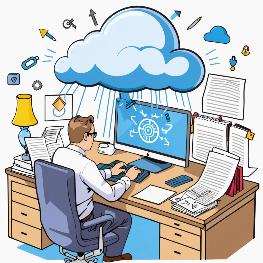 Vibrant Cloud Security Exam Illustration
