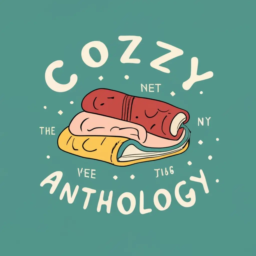 logo, CLOTHING BUSINESS, with the text "cozy anthology", typography