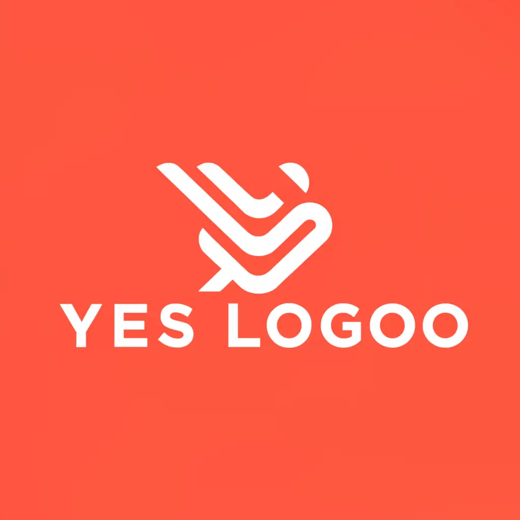 a logo design,with the text "yes logoo", main symbol:logo,Moderate,clear background