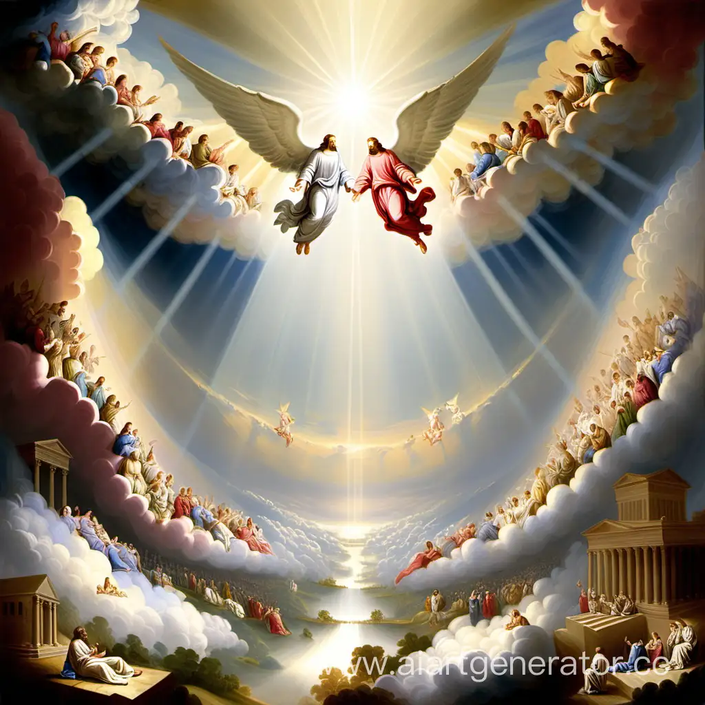 Biblical-Interpretation-of-Heavenly-Realm-with-Radiant-Light-and-Angelic-Figures