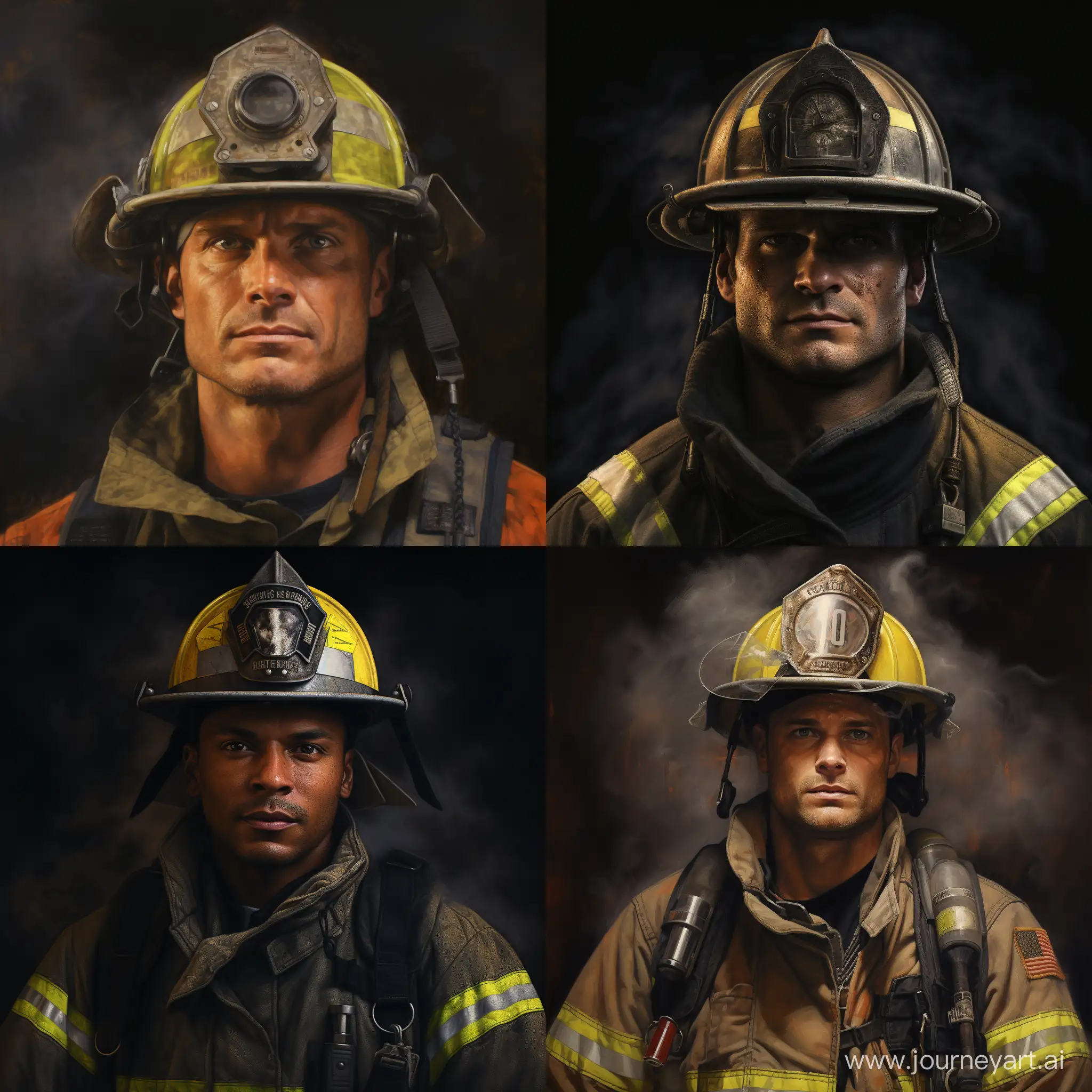 пожарный портрет