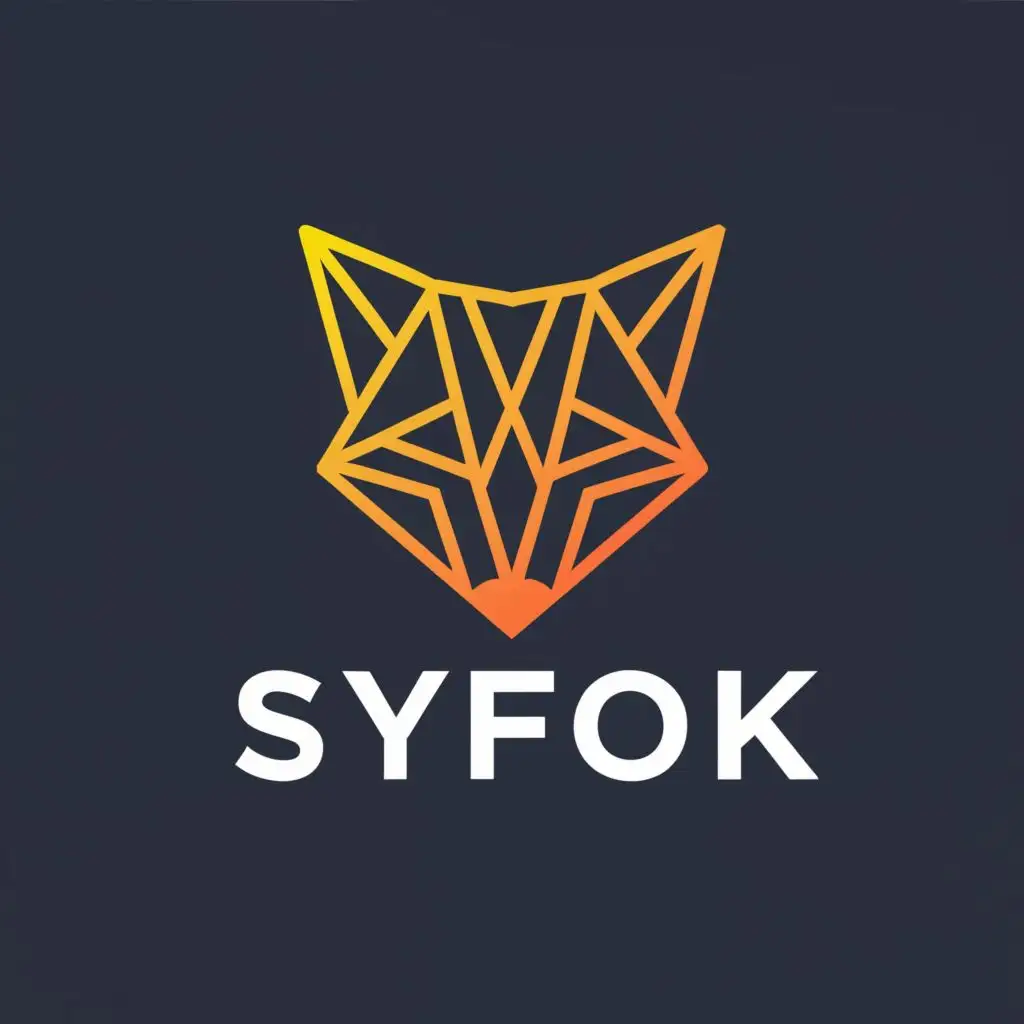 a logo design,with the text "StyFolk", main symbol:diamond Fox,Moderate,clear background