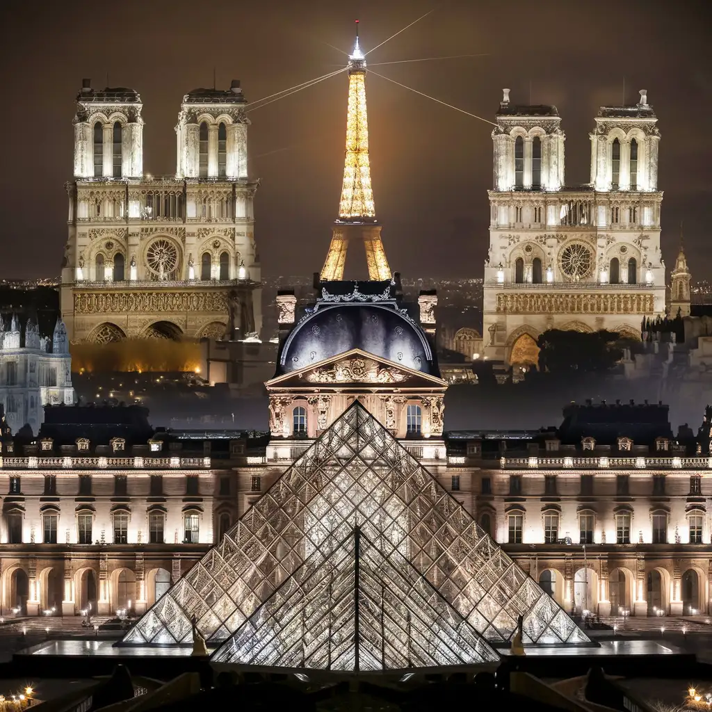 Лувр и другие достопримечательности Франции