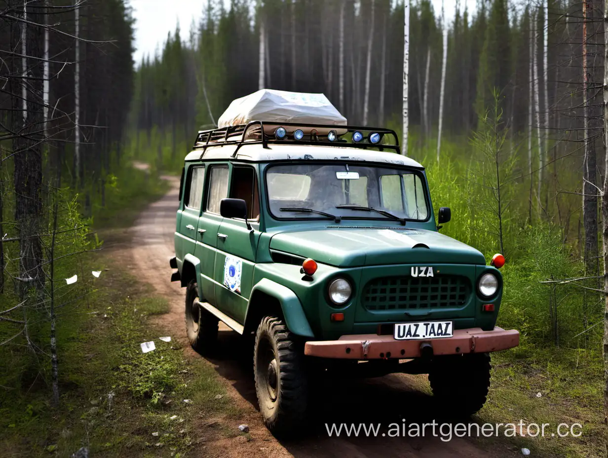 Vintage-UAZ-Driving-through-Remote-Taiga-Wilderness