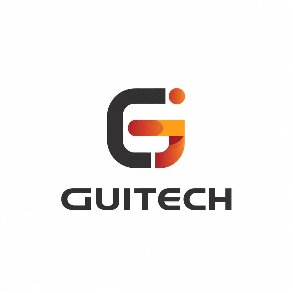 a logo design,with the text "Gui Tech", main symbol:G with a T,Moderate,be used in Technology industry,clear background