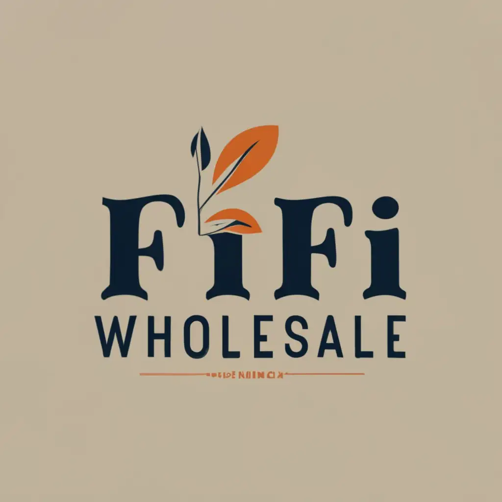 logo, clothing, with the text "Fifi Wholesale", typography, be used in Retail industry