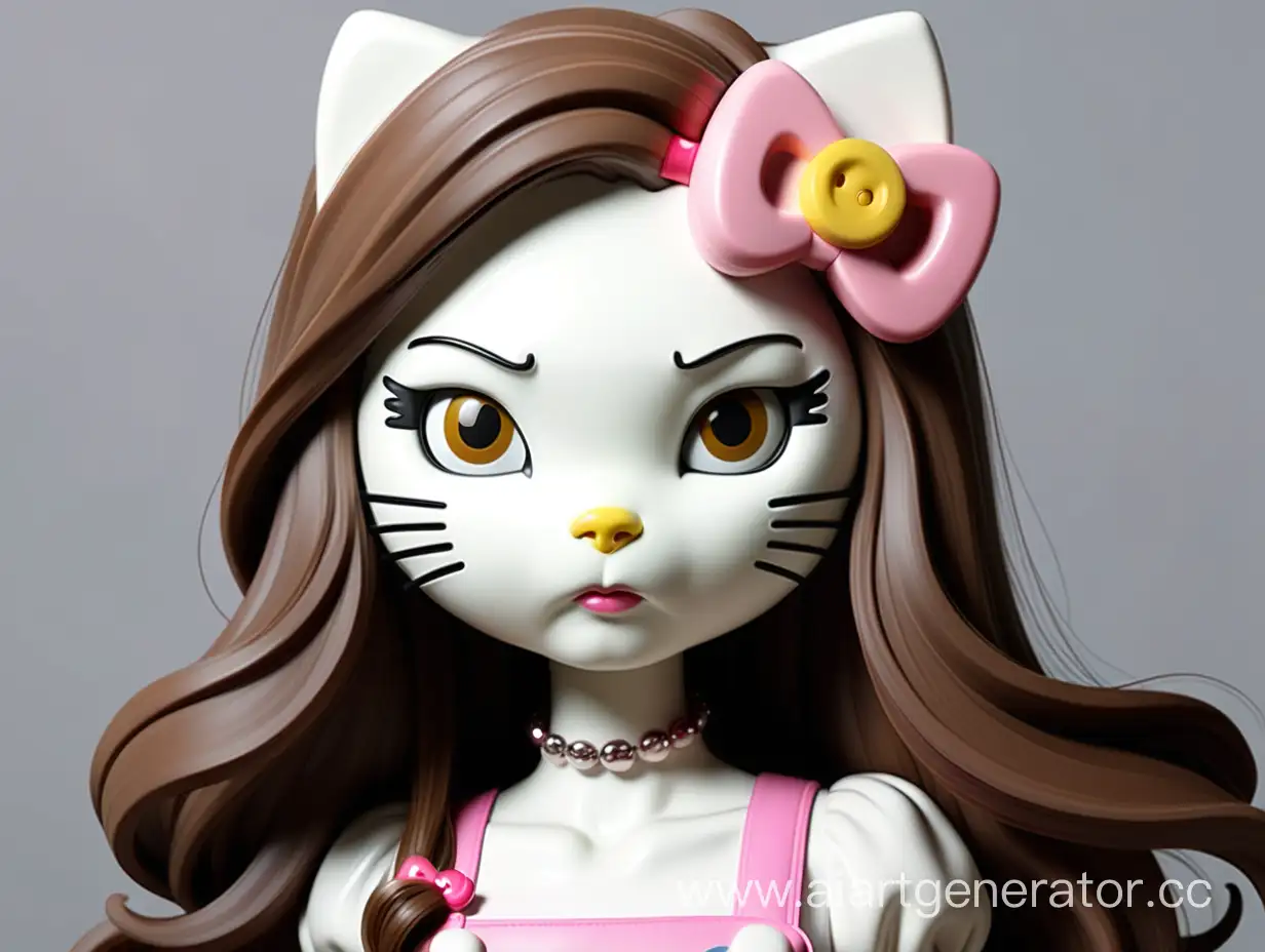 Modern-Hello-Kitty-with-Long-Brown-Hair-in-Urban-Setting
