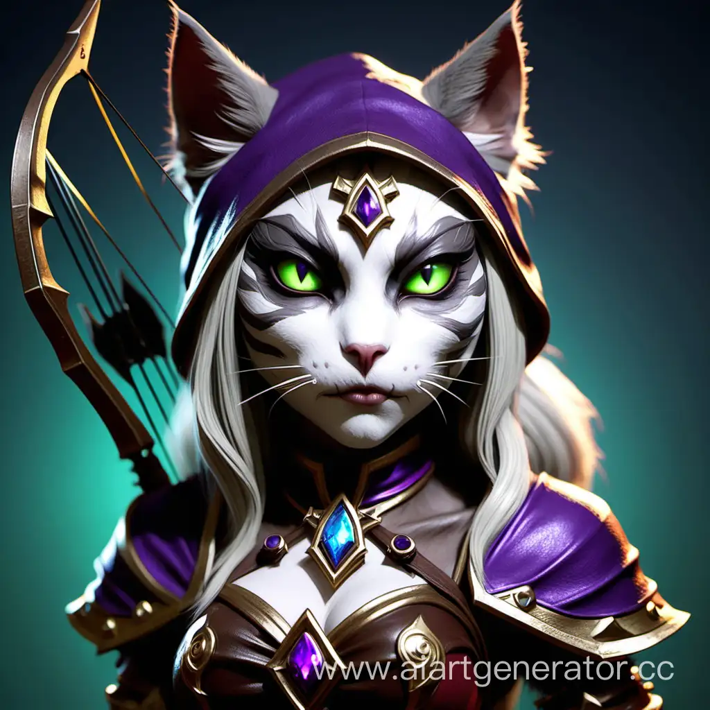 SylvanasInspired-Cat-Poses-Gracefully-with-Bow