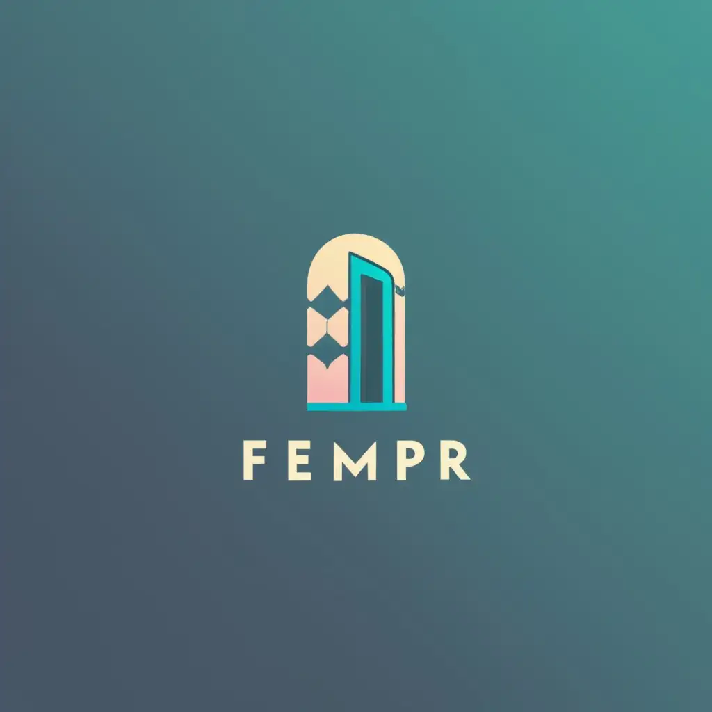 logo, logo, futuristic logo of a skyscraper and Moroccan door, with the text "F.M.P.R", typography, be used in Medical Dental industry