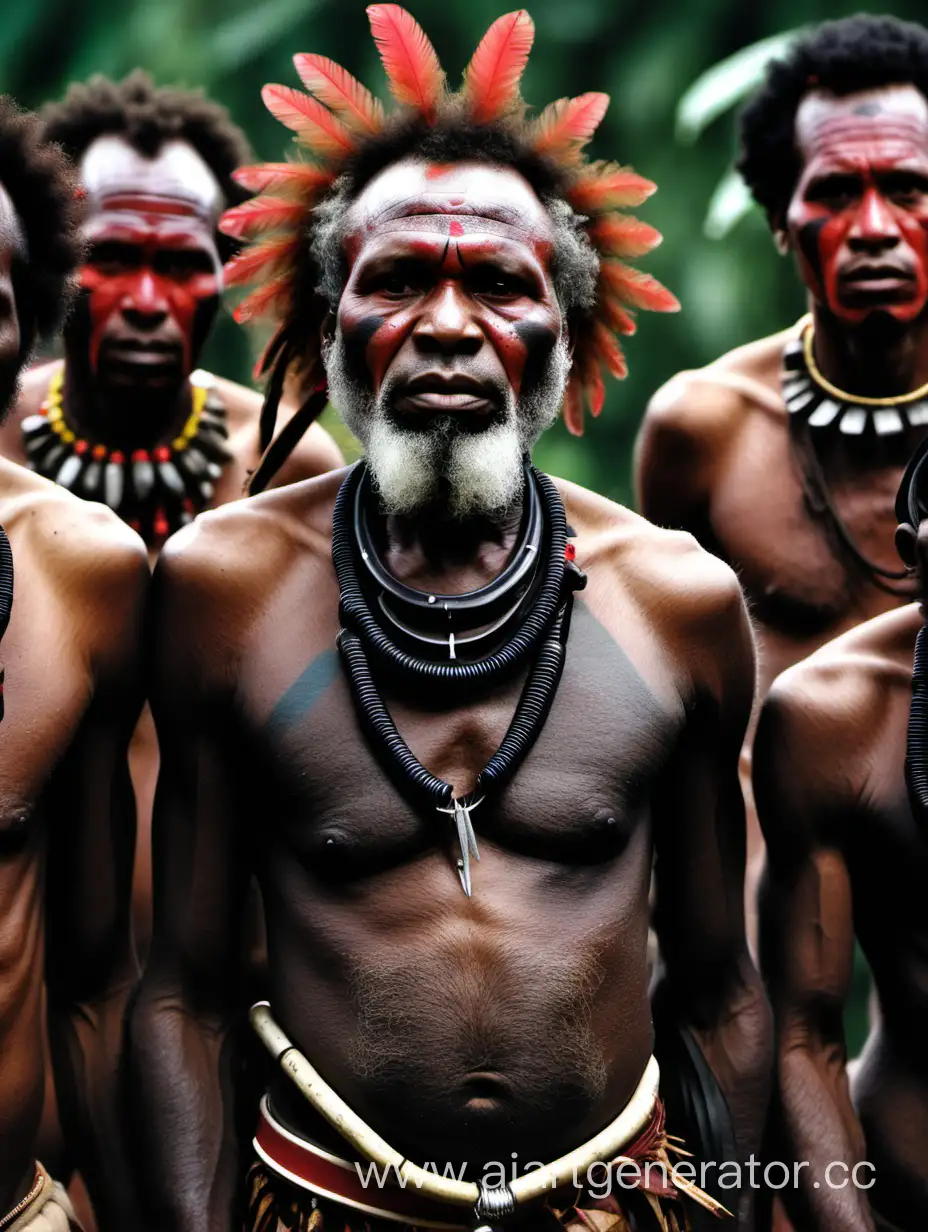 Papuan-Tribesmen-Capturing-and-Preparing-African-Leader-for-Ritual-Feast